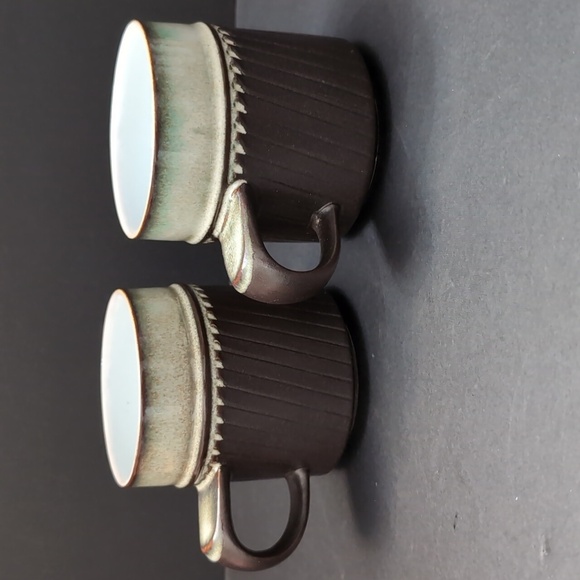 VGT,Denby Rondo, England Set Of 2 Rustic Ceramic Tea Cups. - Picture 3 of 9